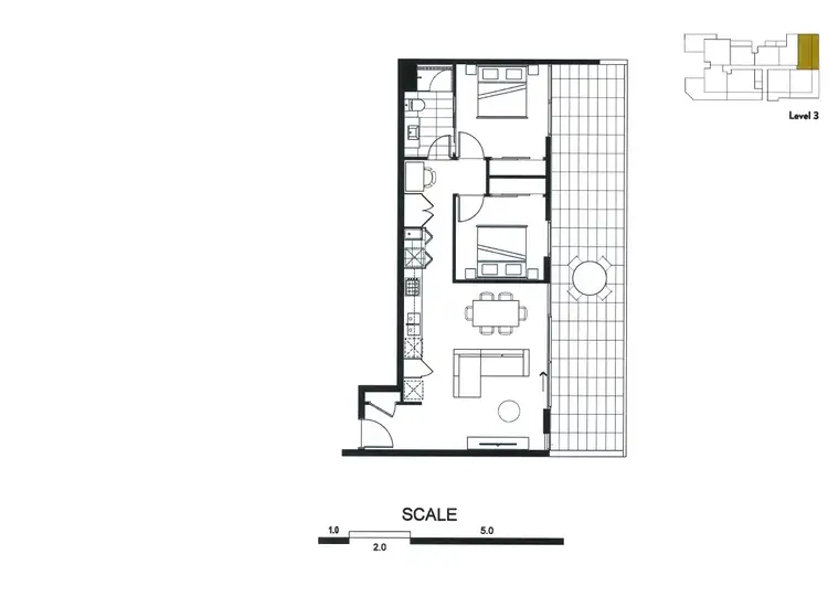 Floorplan of Homely apartment listing, 307/800 Sydney Road, Brunswick VIC 3056