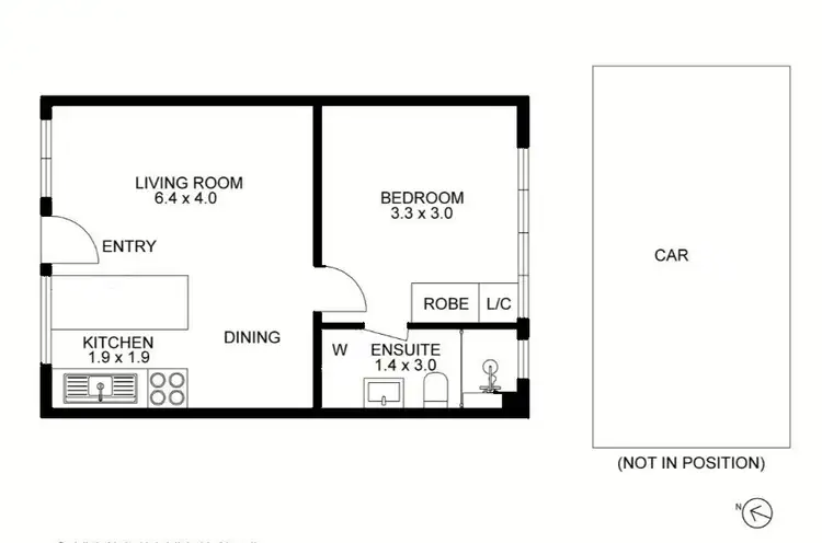 Floorplan of Homely apartment listing, 4/2a Bates Street, Malvern East VIC 3145