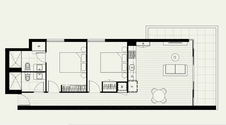 Floorplan of Homely apartment listing, 112/360 Lygon Street, Brunswick East VIC 3057