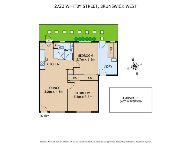 Floorplan of Homely apartment listing, 2/22 Whitby, Brunswick West VIC 3055
