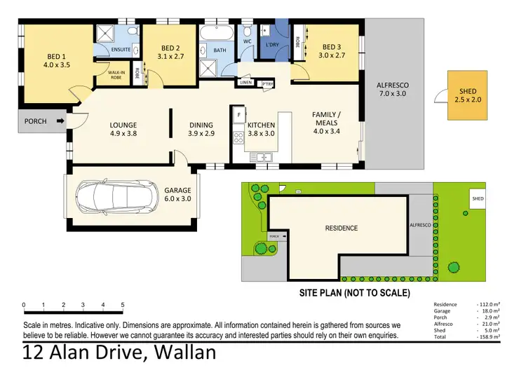 Floorplan of Homely house listing, 12 Alan Drive, Wallan VIC 3756