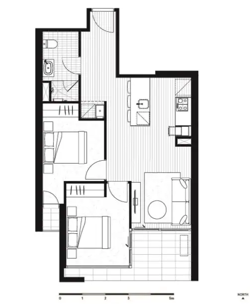 Floorplan of Homely apartment listing, 208/240 - 250 Lygon Street, Brunswick East VIC 3057
