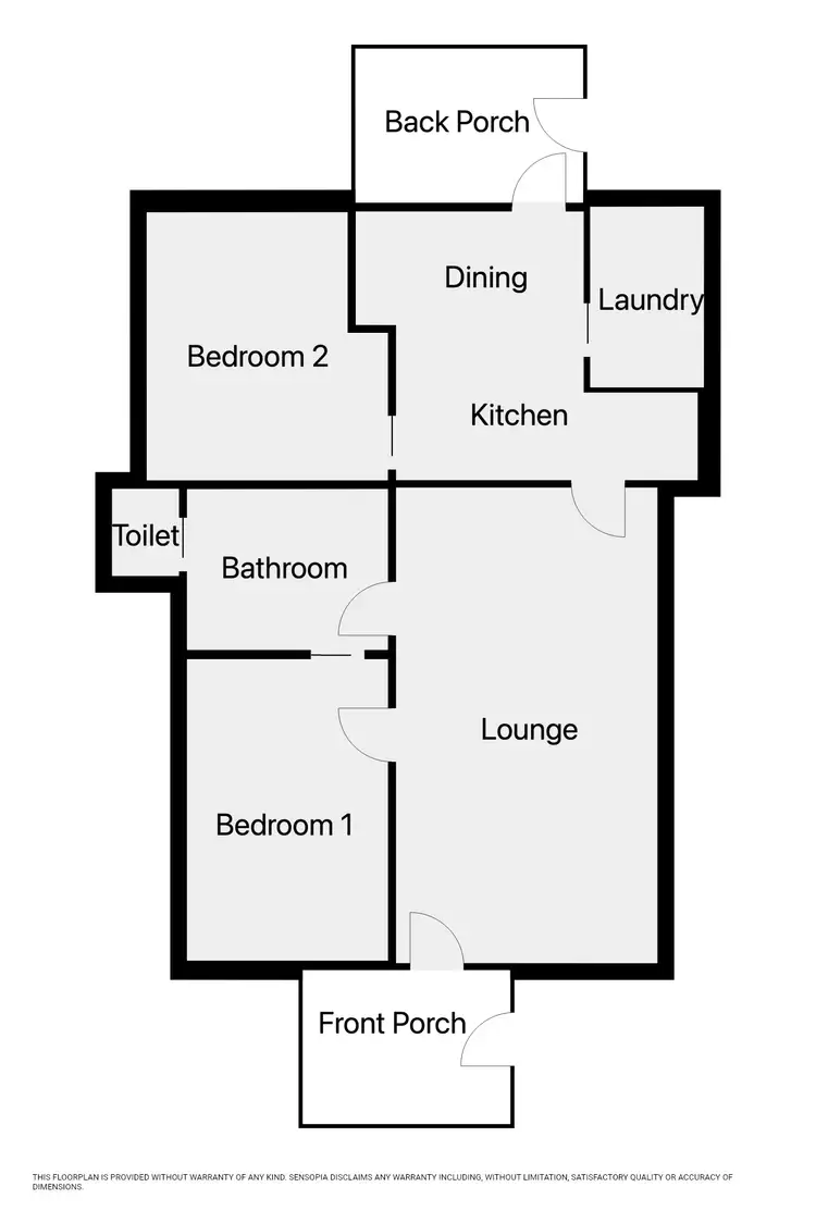 Floorplan of Homely house listing, 16 Beggs St, Warracknabeal VIC 3393