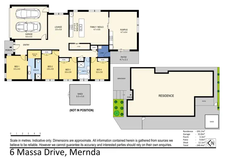 Floorplan of Homely house listing, 6 Massa Drive, Mernda VIC 3754
