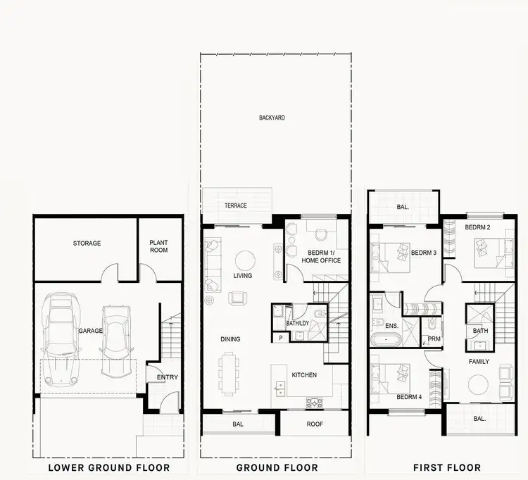 Floorplan of Homely townhouse listing, 19 TREFFONE AVENUE, Norwest NSW 2153