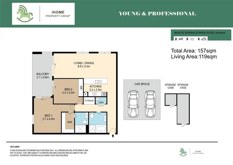 Floorplan of Homely apartment listing, 66/40-52 BARINA DOWNS ROAD, Norwest NSW 2153