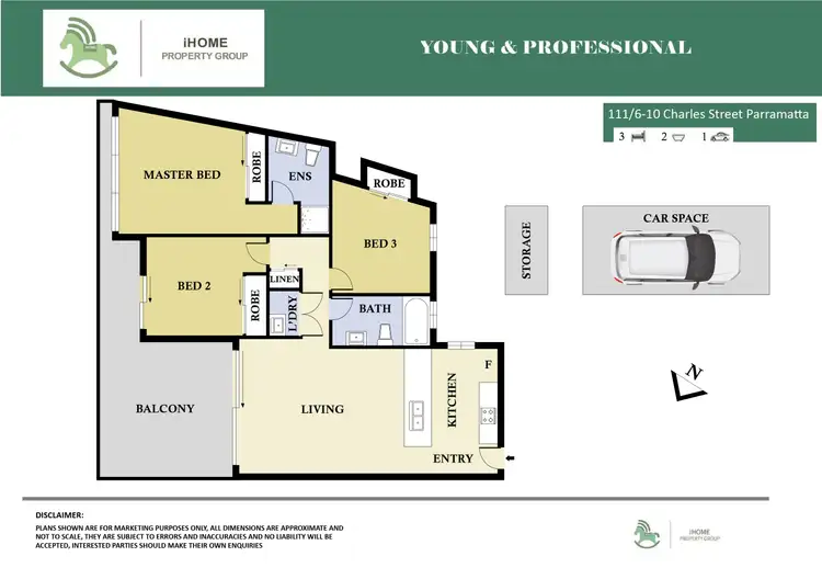 Floorplan of Homely apartment listing, 111/6 Charles Street, Parramatta NSW 2150