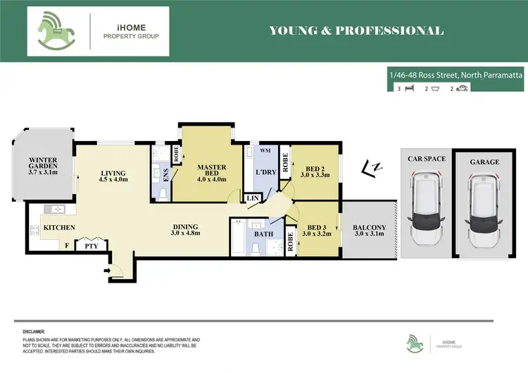 Floorplan of Homely apartment listing, 1/46-48 Ross Street, North Parramatta NSW 2151
