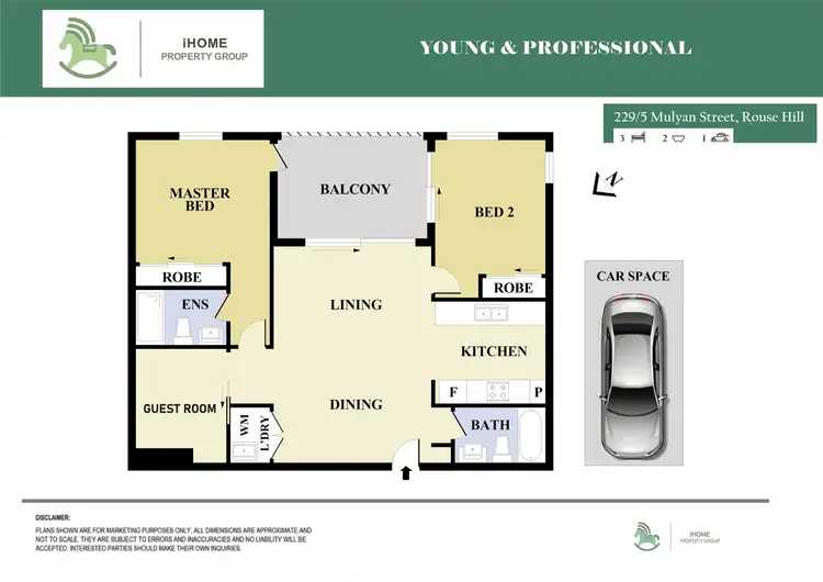 Floorplan of Homely apartment listing, 229/5 MULYAN STREET, Rouse Hill NSW 2155