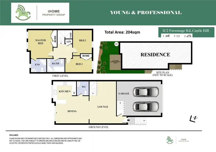 Floorplan of Homely townhouse listing, 11/2 PARSONAGE ROAD, Castle Hill NSW 2154