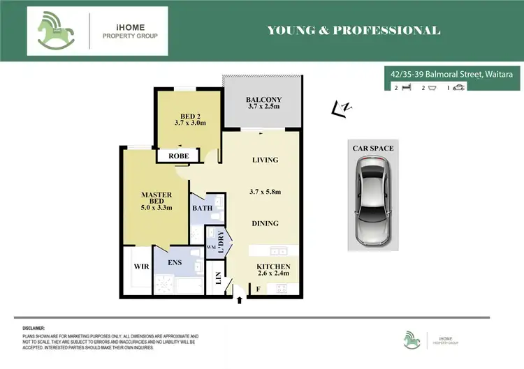 Floorplan of Homely apartment listing, 42/35 Balmoral Street, Waitara NSW 2077
