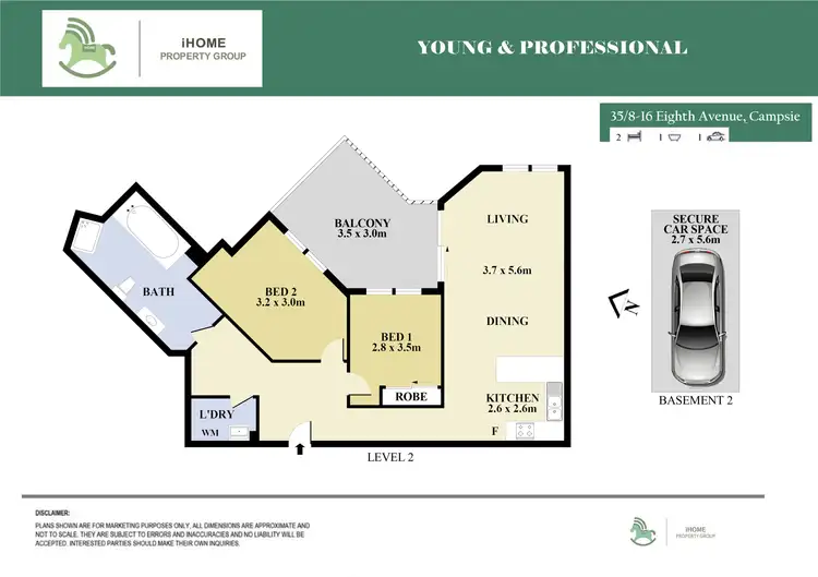 Floorplan of Homely apartment listing, 35/8-16 EIGHTH AVENUE, Campsie NSW 2194