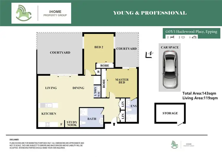 Floorplan of Homely apartment listing, G05/3 Hazlewood Place, Epping NSW 2121