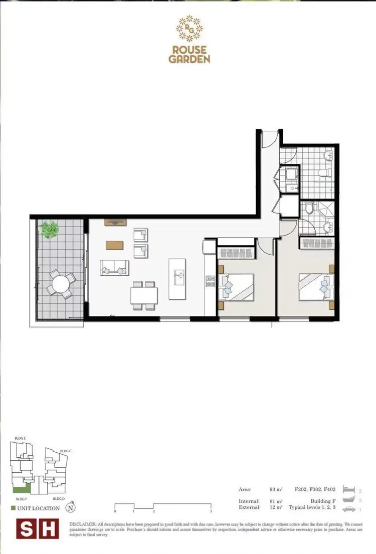 Floorplan of Homely apartment listing, 202/1 Herlina Crescent, Rouse Hill NSW 2155