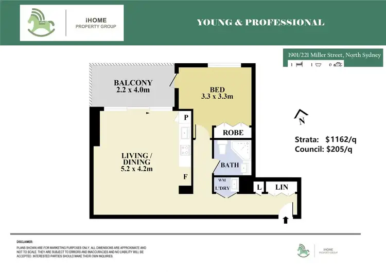 Floorplan of Homely apartment listing, L19/221 Miller Street, North Sydney NSW 2060