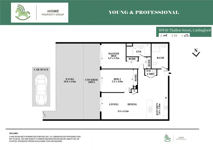 Floorplan of Homely apartment listing, 105/10 Thallon Street, Carlingford NSW 2118