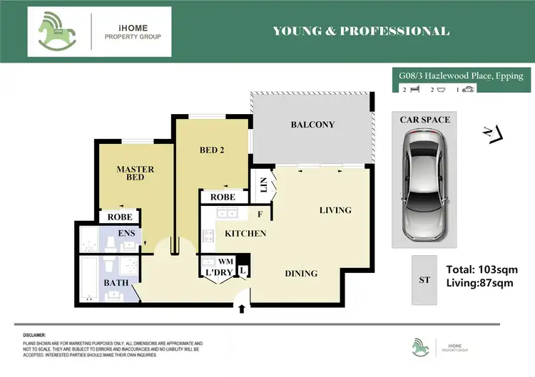 Floorplan of Homely apartment listing, G08/3 Hazlewood Place, Epping NSW 2121