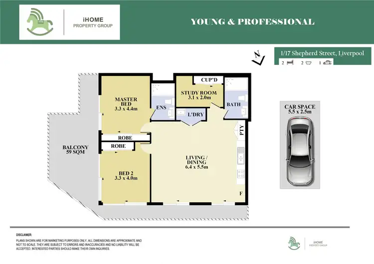 Floorplan of Homely apartment listing, 01/17 Shepherd Street, Liverpool NSW 2170