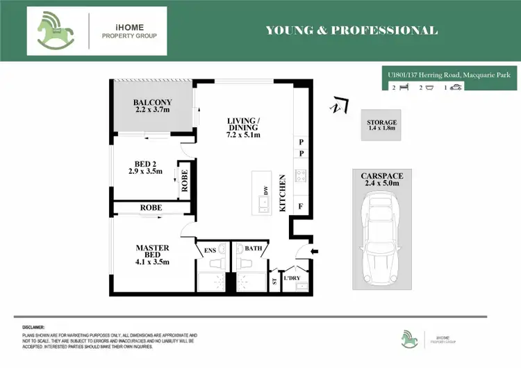 Floorplan of Homely apartment listing, 1801/137 Herring Rd, Macquarie Park NSW 2113