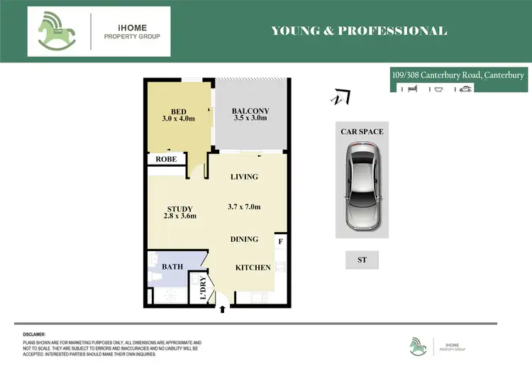 Floorplan of Homely apartment listing, 109/314 Canterbury Road, Canterbury NSW 2193