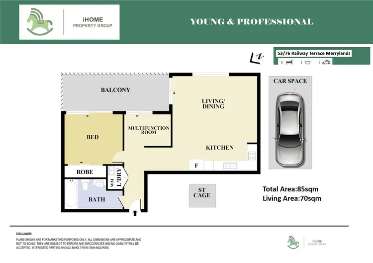 Floorplan of Homely apartment listing, 47/76-84 RAILWAY TERRACE, Merrylands NSW 2160