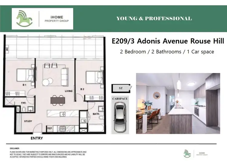 Floorplan of Homely apartment listing, E209/3 Adonis Ave, Rouse Hill NSW 2155