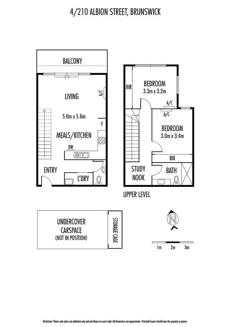 Floorplan of Homely apartment listing, 4/210 Albion Street, Brunswick VIC 3056