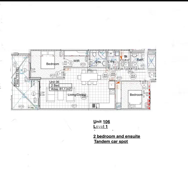 Floorplan of Homely apartment listing, 106/14 Hilltop Road, Merrylands NSW 2160
