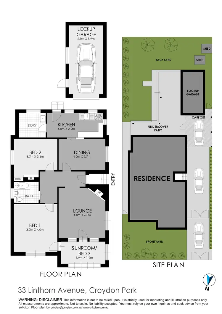 Floorplan of Homely house listing, 33 Linthorn Ave, Croydon Park NSW 2133