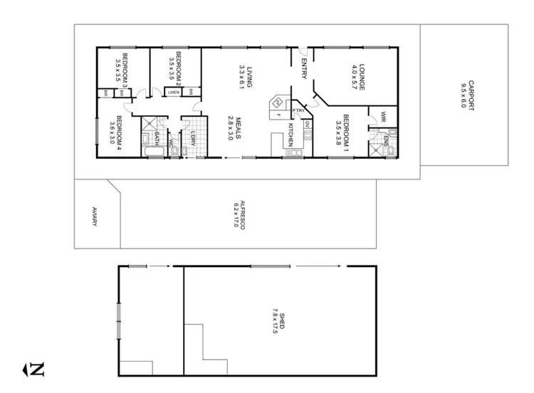 Floorplan of Homely house listing, 149 Inglis Road, Bagshot VIC 3551