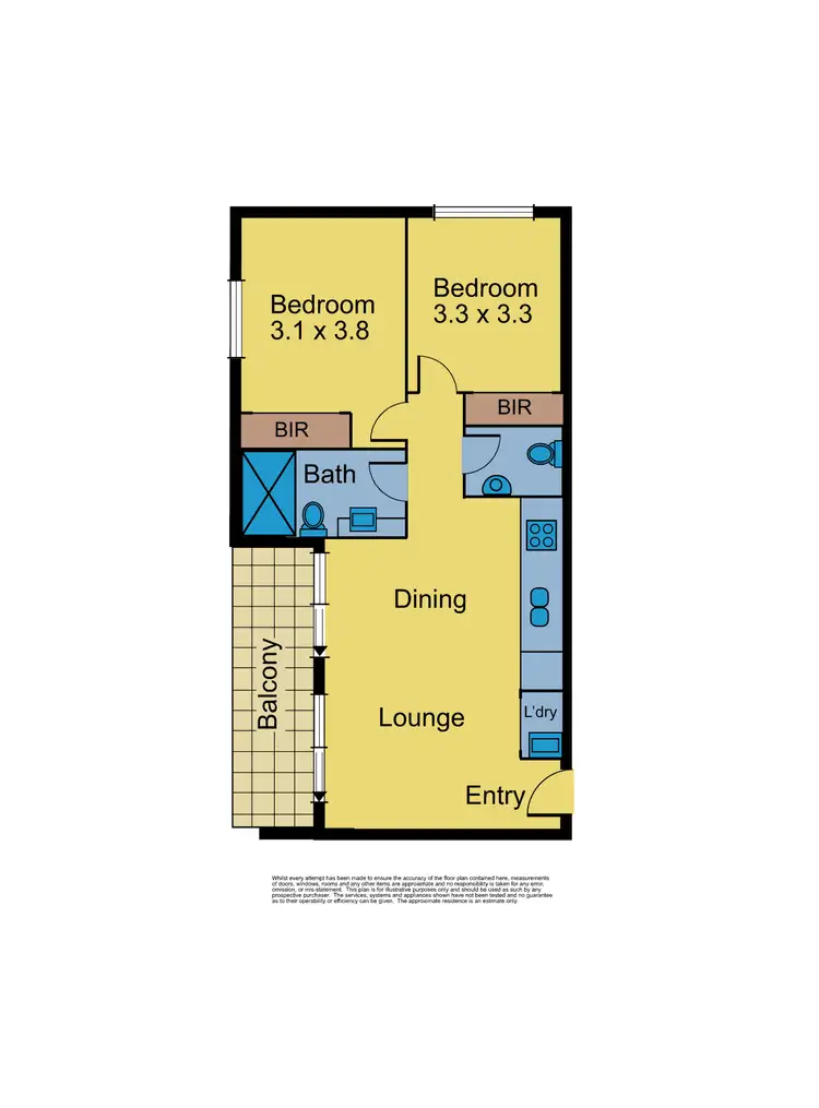 Floorplan of Homely apartment listing, 5/478 Albion Street, Brunswick West VIC 3055