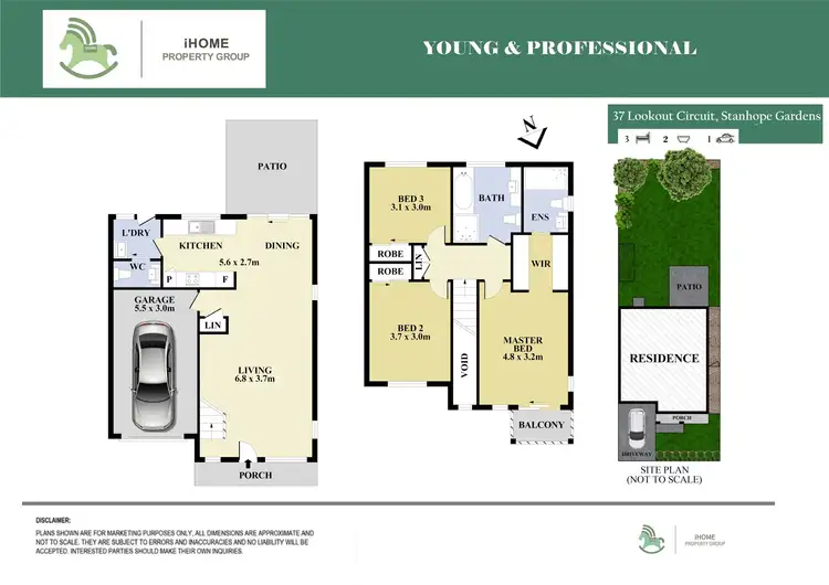 Floorplan of Homely semi-detached listing, 37 Lookout Circuit, Stanhope Gardens NSW 2768