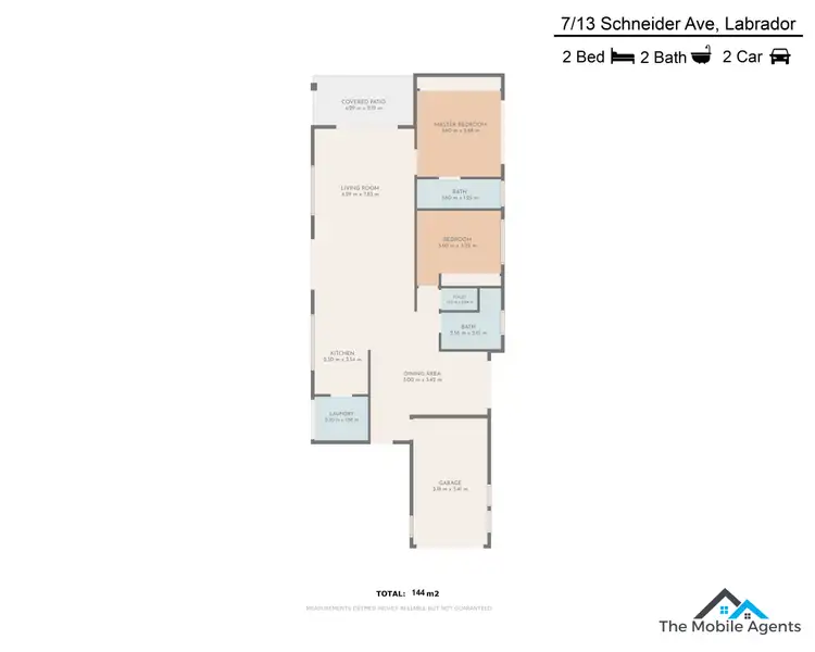 Floorplan of Homely villa listing, 7/13 Schneider Ave, Labrador QLD 4215