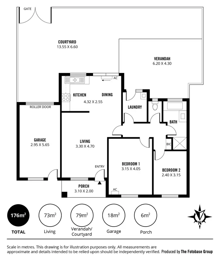 Floorplan of Homely unit listing, 2/25-27 Fosters Road, Greenacres SA 5086