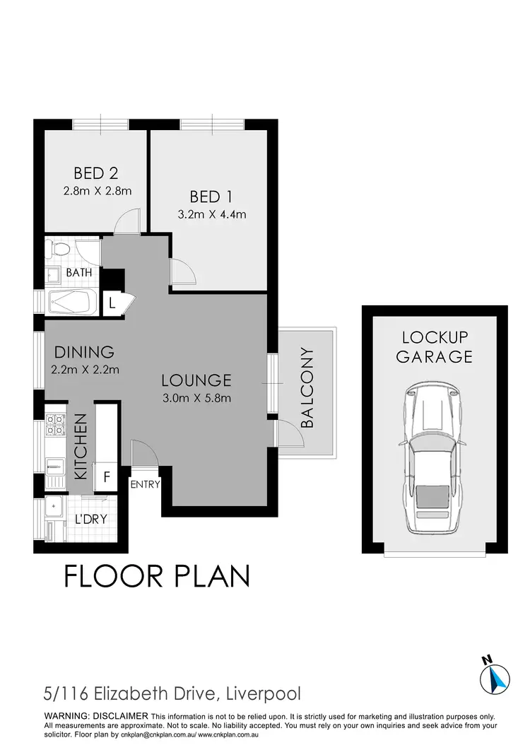 Floorplan of Homely apartment listing, 5/116 Elizabeth Drive, Liverpool NSW 2170