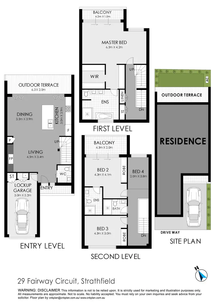 Floorplan of Homely townhouse listing, 29 Fairway Circuit, Strathfield NSW 2135