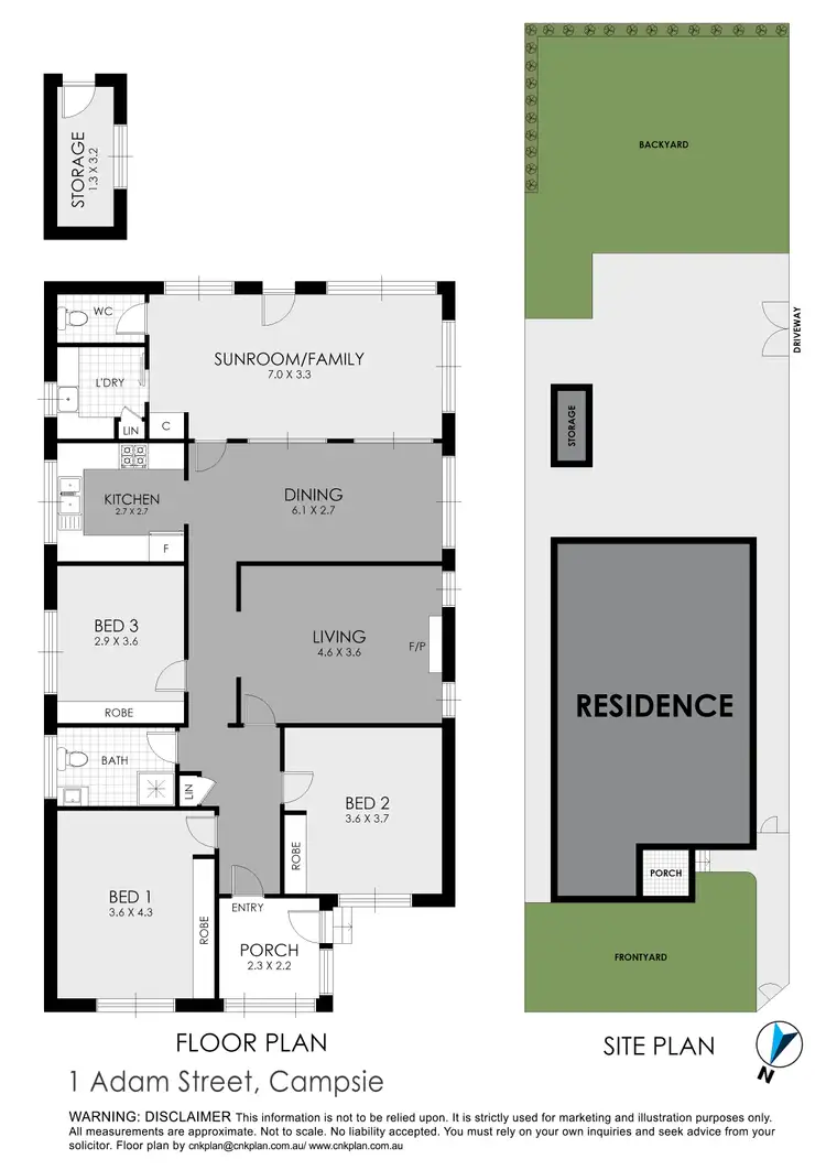 Floorplan of Homely house listing, 1 Adam Street, Campsie NSW 2194