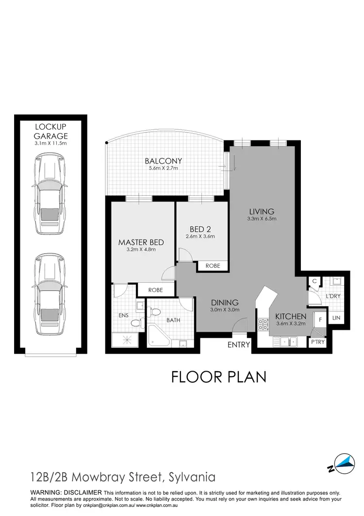 Floorplan of Homely apartment listing, 12b/2b Mowbray Street, Sylvania NSW 2224