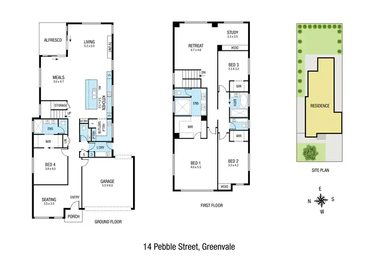 Floorplan of Homely house listing, 14 Pebble Street, Greenvale VIC 3059