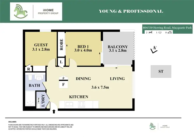 Floorplan of Homely apartment listing, 804/139 Herring Rd, Macquarie Park NSW 2113
