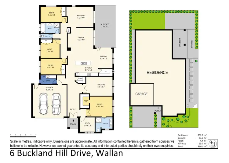 Floorplan of Homely house listing, 6 Buckland Hill Drive, Wallan VIC 3756