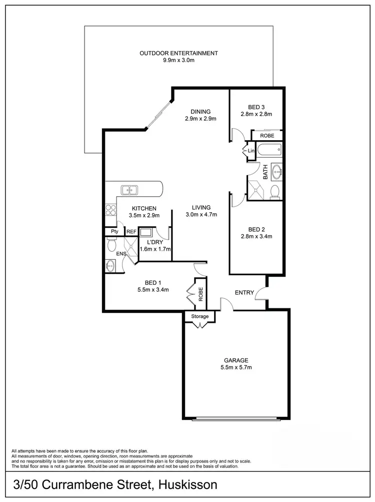 Floorplan of Homely villa listing, 3/50 Currambene Street, Huskisson NSW 2540