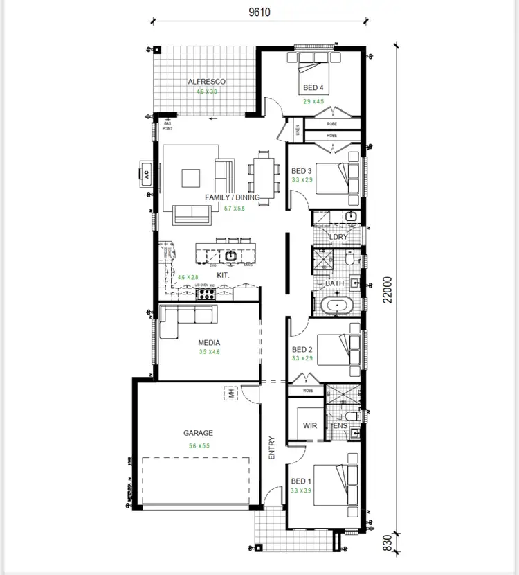 Floorplan of Homely house listing, Address available on request