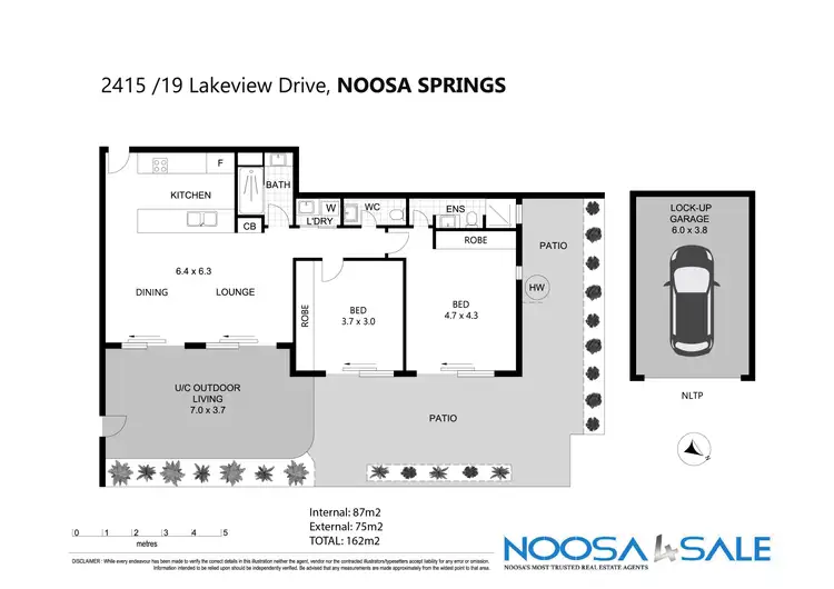 Floorplan of Homely apartment listing, 2415/19 Lakeview Rise, Noosa Heads QLD 4567