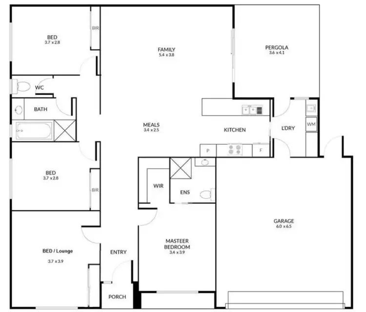 Floorplan of Homely house listing, 89 Bluehills Boulevard, Pakenham VIC 3810