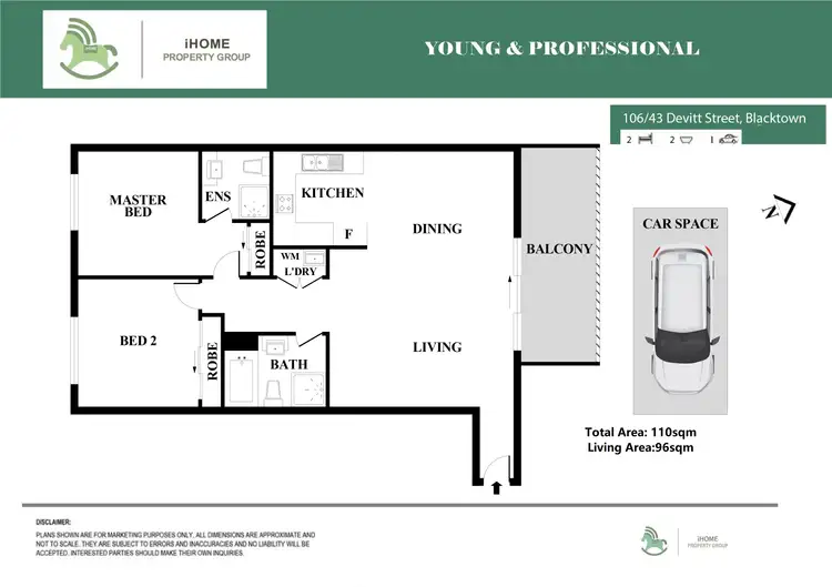 Floorplan of Homely apartment listing, 106/43 DEVITT STREET, Blacktown NSW 2148