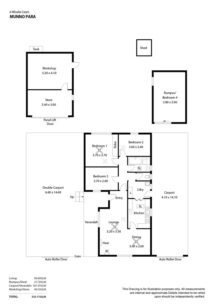 Floorplan of Homely house listing, 6 Winulta Court, Munno Para SA 5115