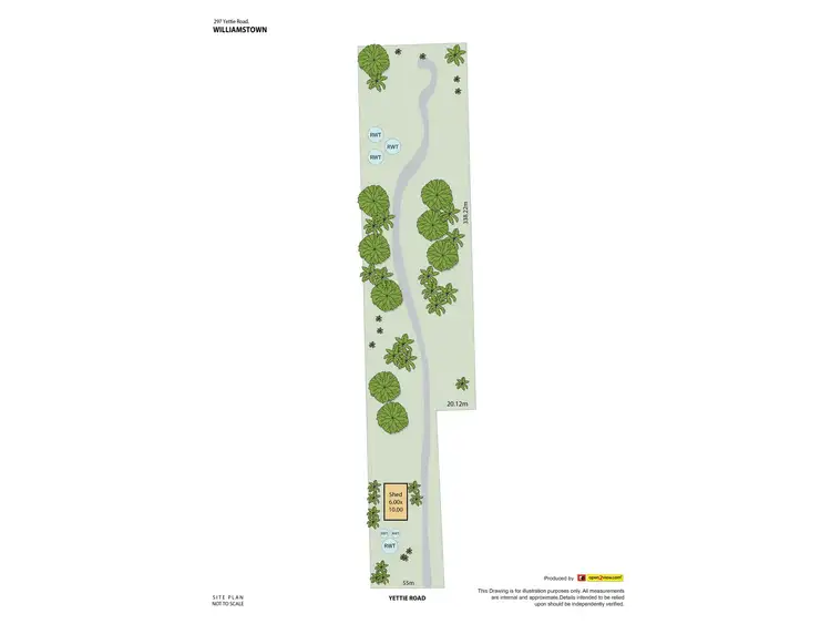 Floorplan of Homely land listing, 297 Yettie Road, Williamstown SA 5351