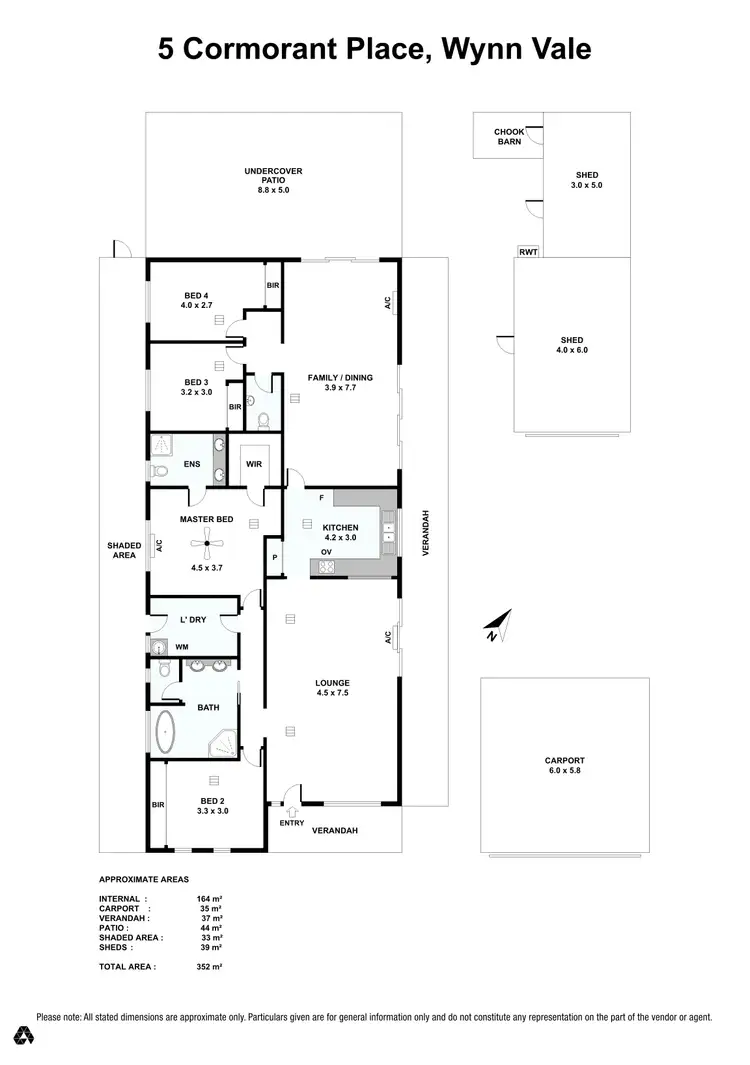 Floorplan of Homely house listing, 5 CORMORANT PLACE, Wynn Vale SA 5127