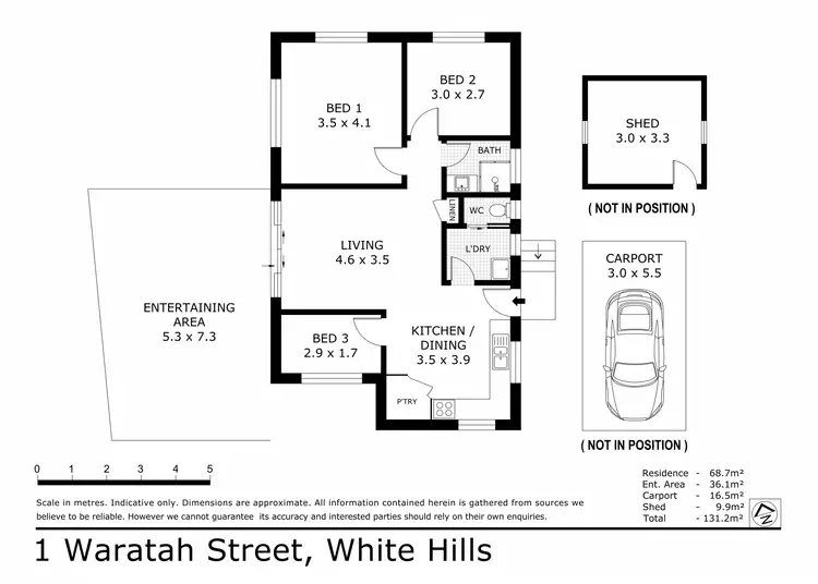 Floorplan of Homely house listing, 1 Waratah Street, White Hills VIC 3550